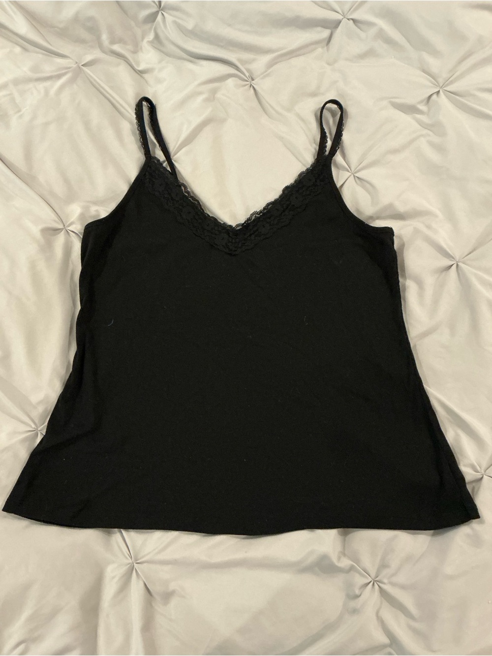 EUC - Women’s Old Navy Black Lace-Trim Camisole - Size XXL
